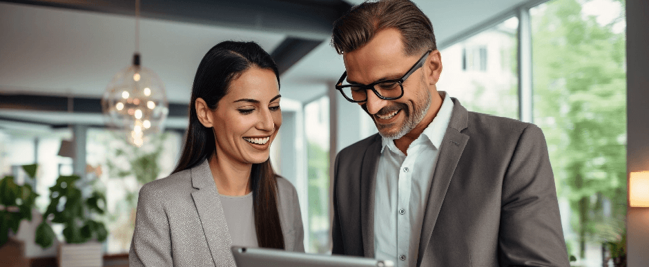 Advisors meeting with clients
