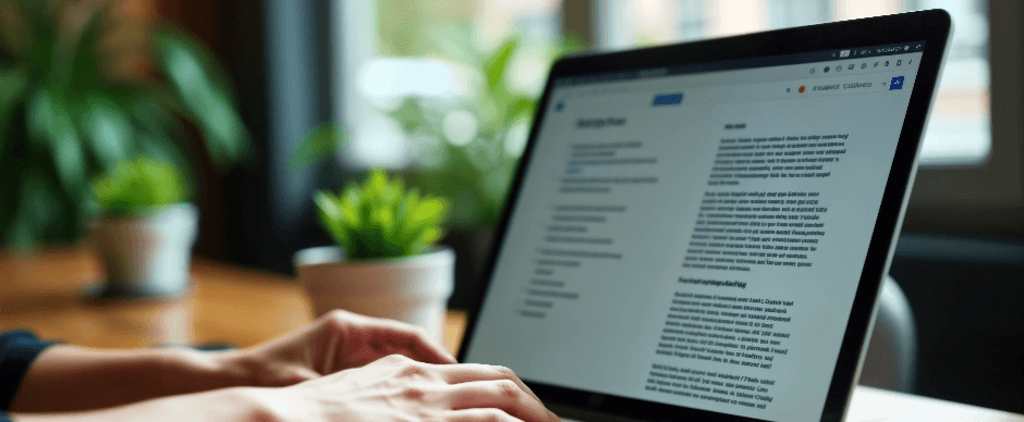 Mortgage application on laptop